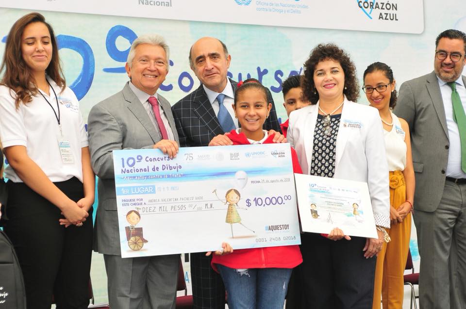 Premia DIF Nacional a ganadores del 10º Concurso Nacional de Dibujo