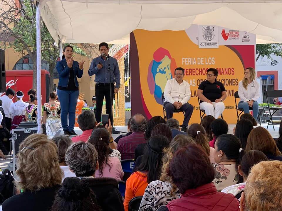 JAP Querétaro realizó Feria de los Derechos Humanos y de las OSC