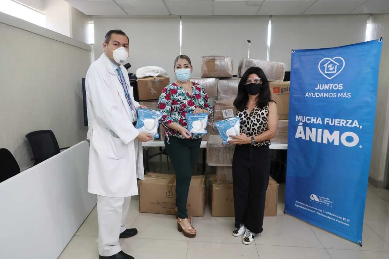 Entregó JAP Sinaloa donativo de material de protección médico en hospitales de Mazatlán