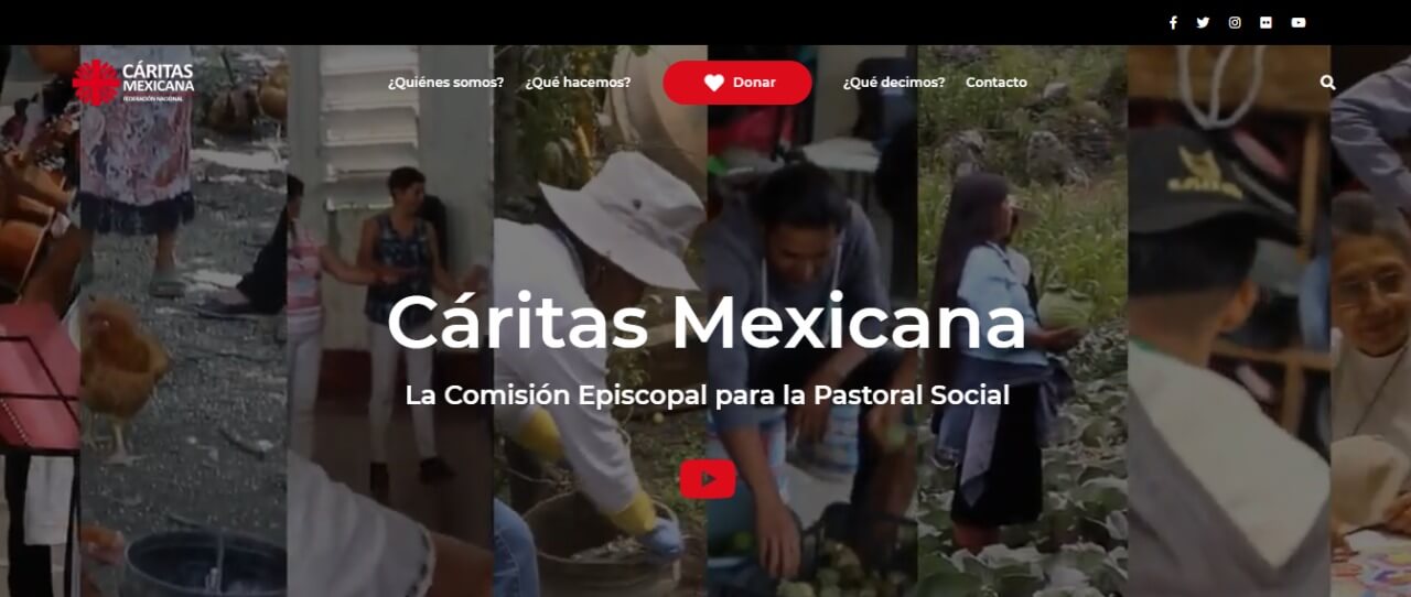 Actos de fe y humanidad, brinda Cáritas Mexicana IAP