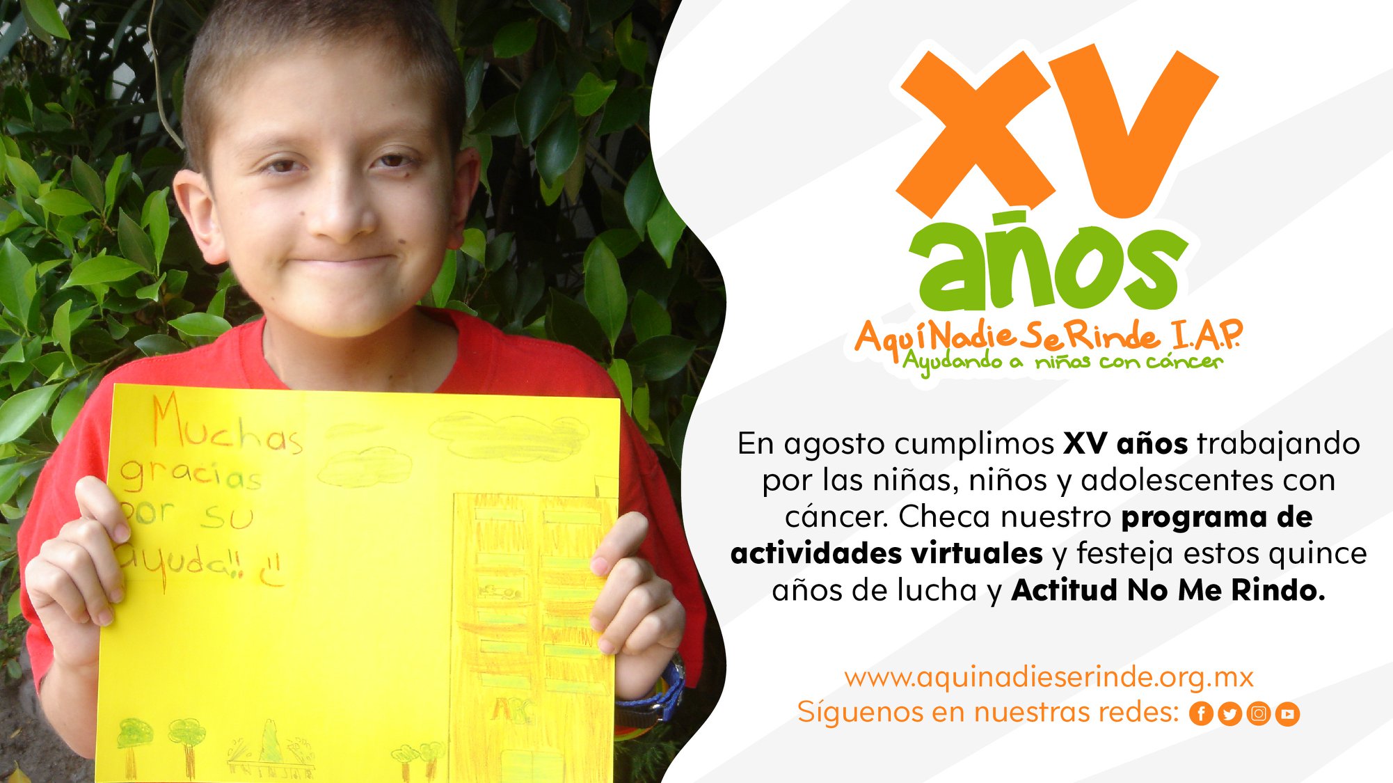 Cumplen 15 años de acompañar a niños con cáncer