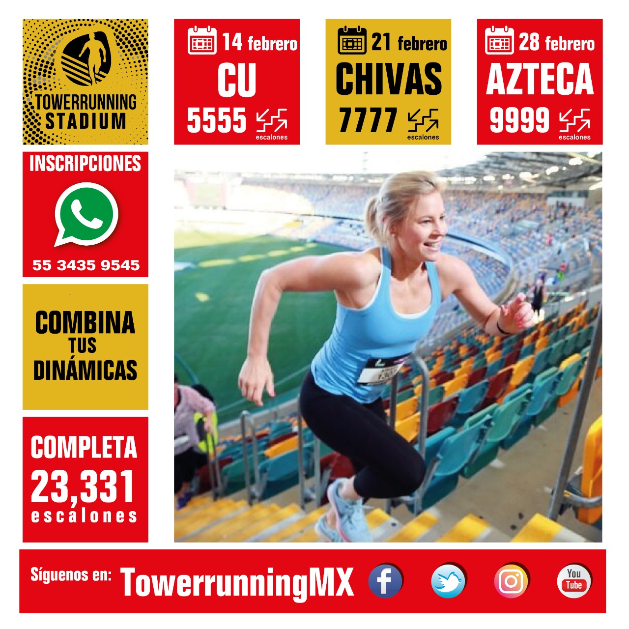 México, segundo lugar en towerrunning