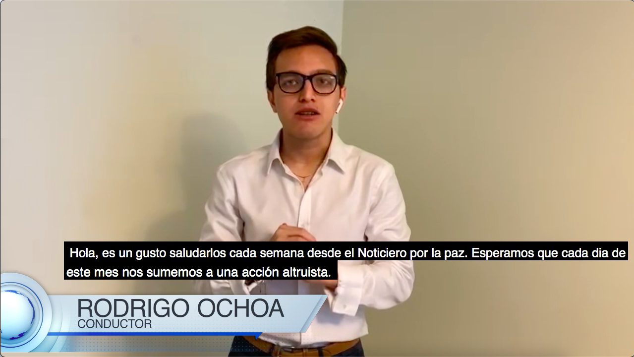 Noticiero Por la Paz #12 – 2021 con Rodrigo Ochoa