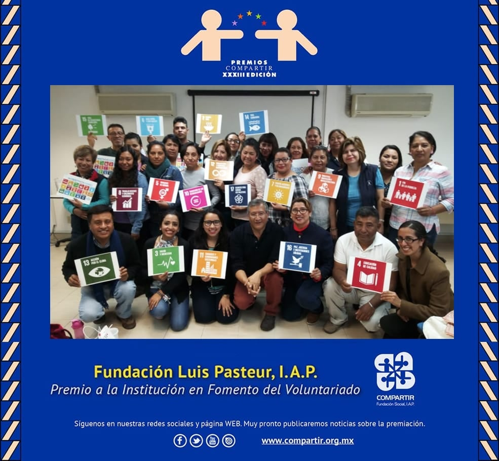 Condecoran a la Fundación Luis Pasteur IAP con el Premio Fomento del Voluntariado
